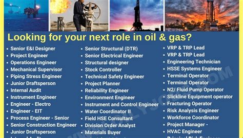 oil and gas jobs overseas.